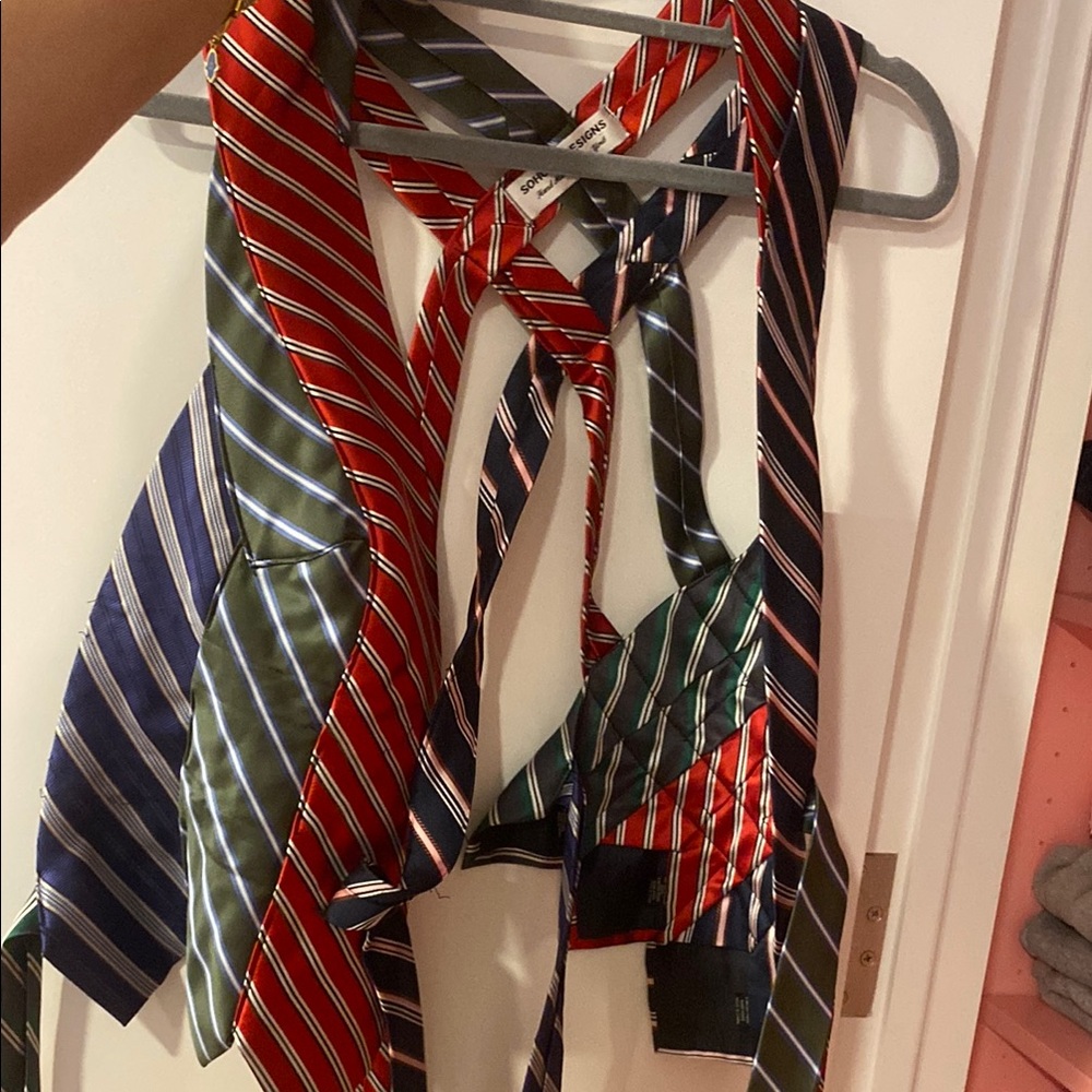 Sohung Designs Striped Ties Vest
